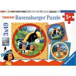 Ravensburger Kinderpuzzle - 08000 Yakari, Der Tapfere Indianer - Yakari-Puzzle Für Kinder Ab 5 Jahren, Mit 3X49 Teilen