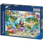 1000 Teile Ravensburger Puzzles Weltkarte 