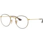 Goldene Luxottica Vollrand Brillen aus Metall für Damen 