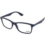 Blaue Elegante Ray Ban Rechteckige Brillen aus Kunststoff 