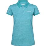 Blaue Melierte Regatta Damenpoloshirts & Damenpolohemden aus Polyester Größe S 