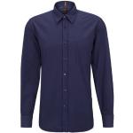 Reduzierte Blaue HUGO BOSS BOSS Regular Fit Hemden aus Baumwolle für Herren Größe L 