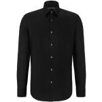 Schwarze Business HUGO BOSS BOSS Regular Fit Hemden aus Baumwolle für Herren 