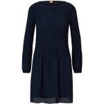 Dunkelblaue Langärmelige HUGO BOSS BOSS Winterkleider aus Polyester für Damen Größe XS 