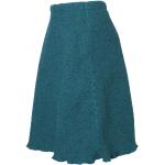 Blaue Strickröcke aus Wolle für Damen Größe L 