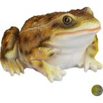 Relaxdays Gartenfiguren Frosch aus Polyresin 