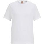 Weiße HUGO BOSS BOSS T-Shirts aus Baumwolle für Damen Größe L 