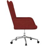 Rote vidaXL Schreibtischstühle aus Polyester höhenverstellbar 