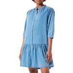 Blaue Replay Damenkleider aus Baumwolle Größe L 