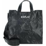 Schwarze Replay Damenhandtaschen aus Kunstleder 