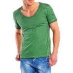 Grüne Batik T-Shirts aus Baumwolle für Herren Größe M 