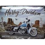 Retro Blechschild Harley Davidson Maße: 40x30cm mehrfarbig