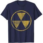 Retro verblasst Fallout Shelter Symbol T Shirt