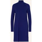 Reduzierte Blaue Langärmelige Riani Stehkragen Kleider mit Ärmel aus Jersey für Damen Größe XS 
