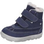 Blaue RICOSTA Winterstiefel & Winter Boots Klettverschluss aus Leder rutschfest für Kinder Größe 21 