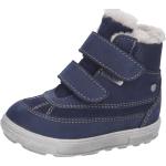 Blaue RICOSTA Winterstiefel & Winter Boots Klettverschluss aus Leder rutschfest für Kinder Größe 22 