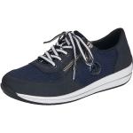 Blaue Rieker Keil-Sneaker aus Leder für Damen Größe 42 