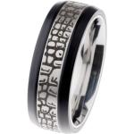 Schwarze Ernstes Design Ringe aus Edelstahl 54mm 
