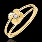 Reduzierte Romantische Edenly Ringe mit Herz aus Gold 18K für Damen 