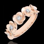 Reduzierte Edenly Diamantringe aus Rosegold 9K für Damen 