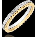Reduzierte Weiße Klassische Edenly Perlenringe aus Gold für Damen 
