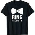 Ring Security Ringträger Jungen Damen Feier Hochzeit T-Shirt