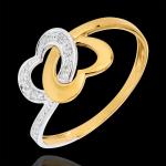 Goldene Edenly Ringe mit Herz aus Gelbgold für Damen 