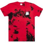 Rote Batik T-Shirts Katzen aus Baumwolle für Herren Größe L 