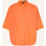 Neonorange Hemdblusen Orangen aus Baumwolle für Damen Größe XS 