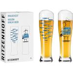 Reduzierte Bunte Maritime Ritzenhoff Weizenbiergläser 500 ml Deutschland aus Glas spülmaschinenfest 2 Teile 