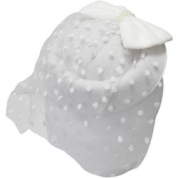 Ro Rox Damen Gnade Perle net Jahrgang 1940 ist 1950 Fascinator Klassiker Hochzeit Party-Hut einheitsgröße weiß