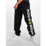 Rocawear Basic Fleece Pants black/lime 3XL