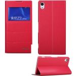 Rote Xperia Z2 Hüllen Art: Flip Cases mit Sichtfenster 