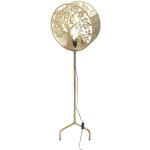 ROCKING GIFTS Baum des Lebens Goldene Metall Stehlampe, Ethnische Dekoration, für Wohnzimmer oder Schlafzimmer, 130 cm