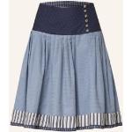 Hellblaue Trachtenröcke aus Baumwolle für Damen Größe M 
