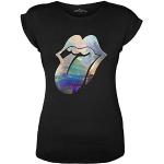 Schwarze The Rolling Stones T-Shirts für Damen Größe M 