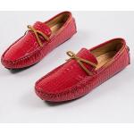 Rote Flache Business-Schuhe rutschfest für Herren 