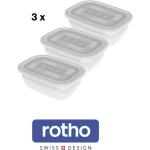 Rotho Vorratsdosen aus Kunststoff tiefkühlgeeignet 3 Teile 