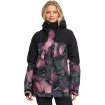 Reduzierte Violette Wasserdichte Roxy Gore Tex Snowboardjacken aus Polyester mit Schneefang für Damen Größe XS 