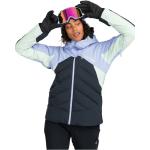 Lila Wasserdichte Atmungsaktive Roxy Snowboardjacken mit Kapuze für Damen Größe XL 