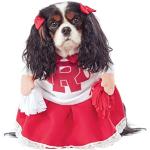 Pinke Rubies Cheerleader Kostüme mit Bommeln Größe S zum Jubiläum 