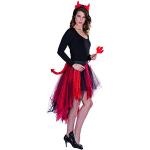 Schwarze Rubies Meme / Theme Halloween Teufel Kostüme aus Tüll für Damen Größe S 