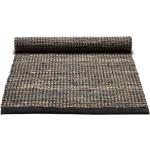 Rug Solid - Jute/Leather Teppich 65x135, Dunkelgrau - Grau Grau