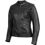 Schwarze Rukka Motorradjacken aus Leder für Damen Größe M 