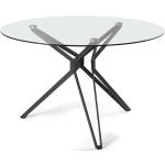 Runder Tisch Ø 120 cm aus gehärtetem Glas TEXAS RDG - modernes Design!