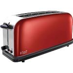Rote Russell Hobbs Toaster aus Edelstahl 