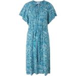 Blaue Print s.Oliver Nachhaltige Druckkleider & bedruckte Kleider aus Viskose für Damen Größe S 