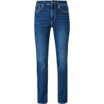 Blaue Klassische s.Oliver Nachhaltige Straight Leg Jeans aus Elastan für Damen Größe XS 