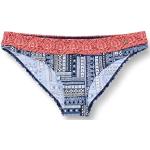 s.Oliver RED LABEL Beachwear LM Damen Cocina Bikini-Unterteile, Blau-rot Bedruckt, 44 DE
