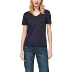 Blaue s.Oliver V-Ausschnitt V-Shirts für Damen Größe XS 